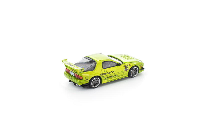 POP RACE Mazda RX-7 FC3S RE Amemiya Luminous Green 1/64 JAPAN OFFIZIELL