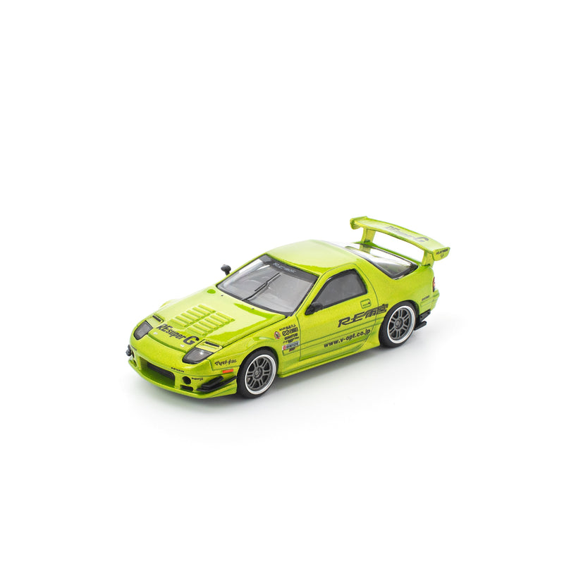 POP RACE Mazda RX-7 FC3S RE Amemiya Luminous Green 1/64 JAPAN OFFIZIELL