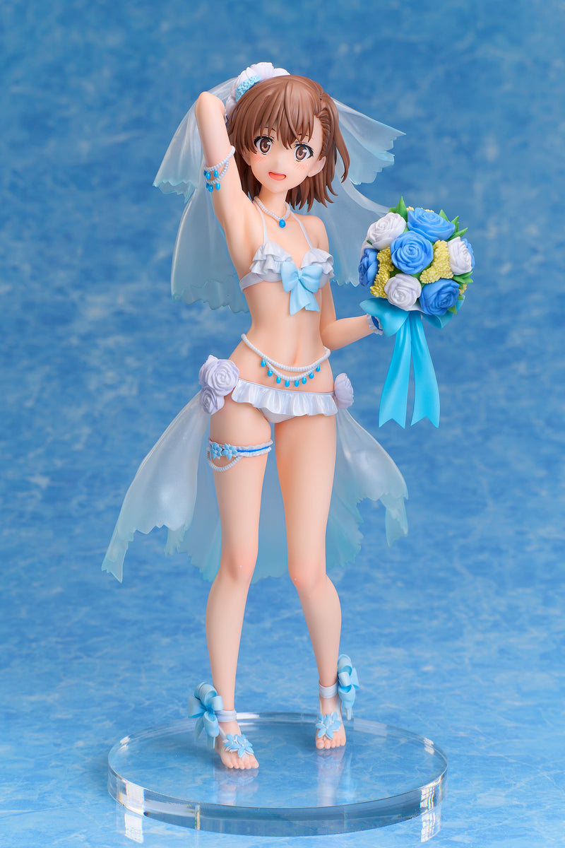 ¡Toaru Kagaku no Railgun T Mikoto Misaka boda traje de baño Ver! Figura 1/7 JAPÓN