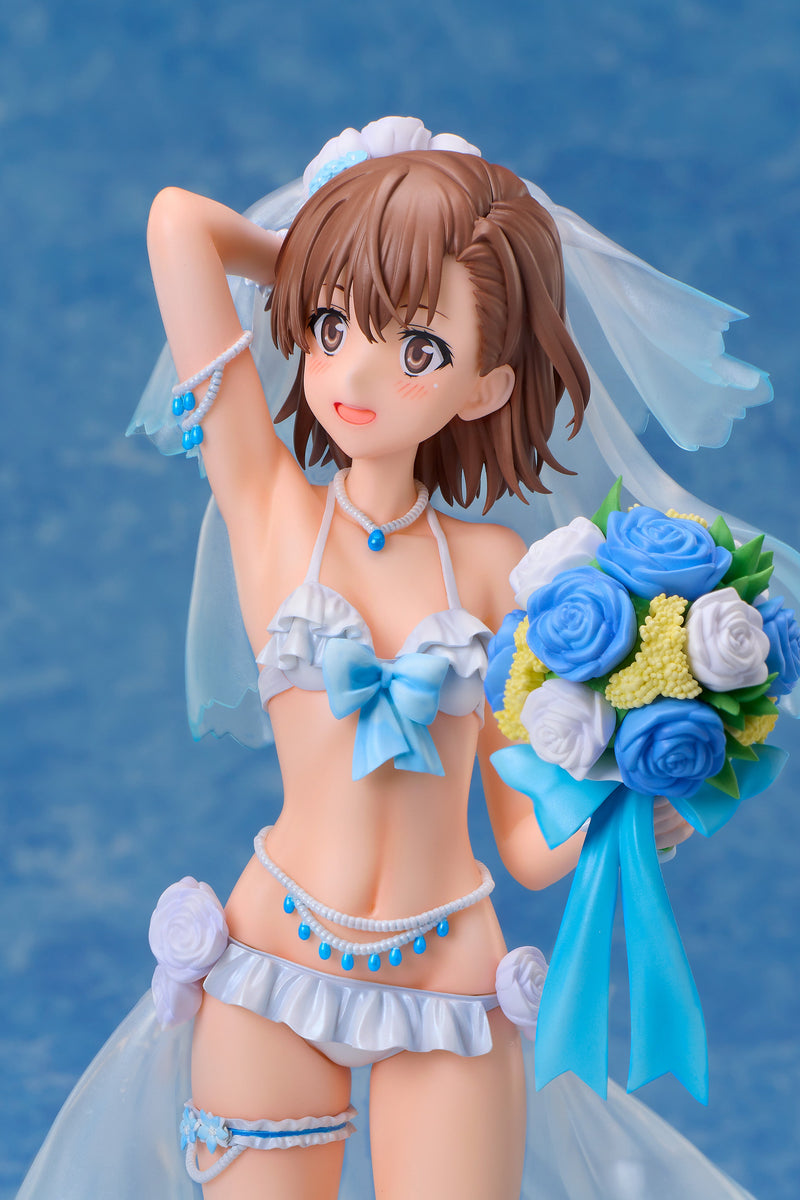 ¡Toaru Kagaku no Railgun T Mikoto Misaka boda traje de baño Ver! Figura 1/7 JAPÓN