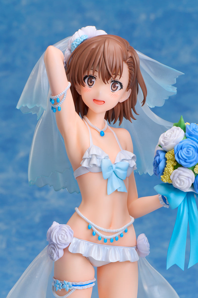 ¡Toaru Kagaku no Railgun T Mikoto Misaka boda traje de baño Ver! Figura 1/7 JAPÓN