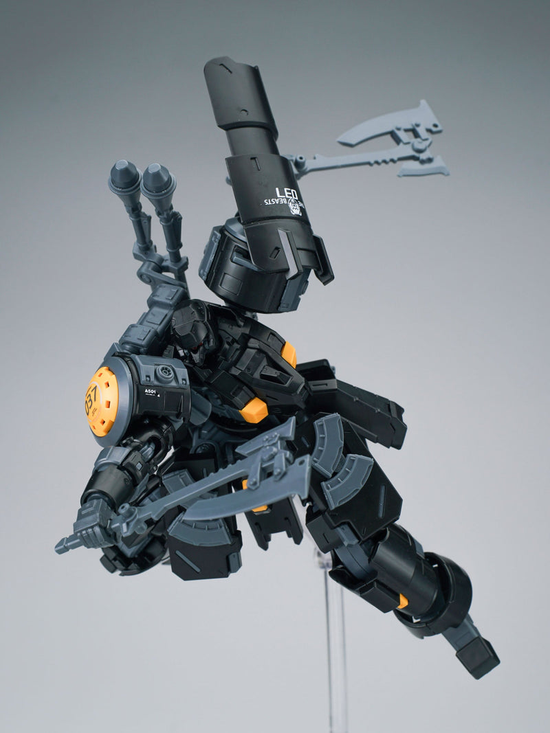 Ultra Action Trooper Series ZAROV M1 Metálico Negro 1/144 Modelo Kit JAPÓN