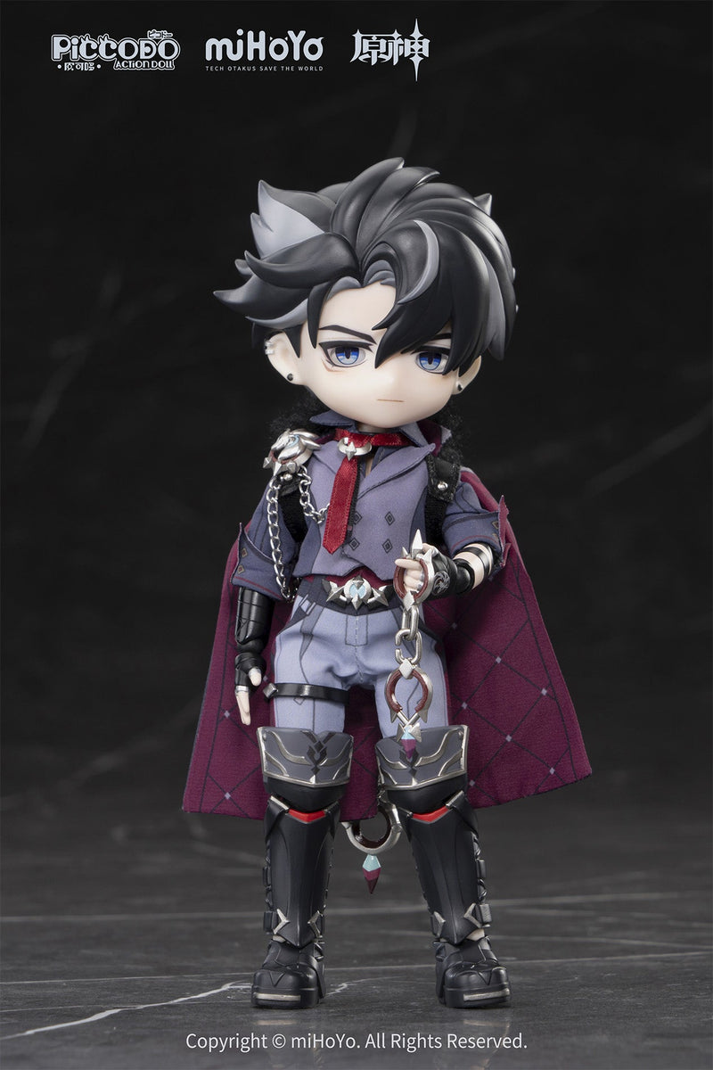 GENESIS PICCODO ACTION DOLL x Genshin Impact Wriothesley Chibi Doll JAPAN