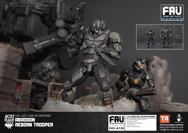 TOYS ALLIANCE LIMITED Acid Rain FAV-A136 Abaddon Reborn Trooper 1/18 Figure