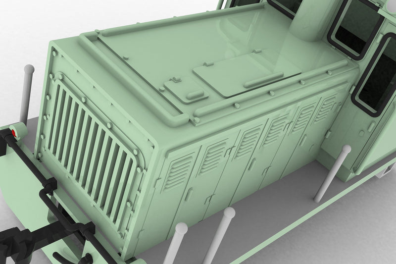 Plum Pequena Locomotiva Convexa Tipo Verde 1/80 Kit Modelo JAPÃO OFICIAL