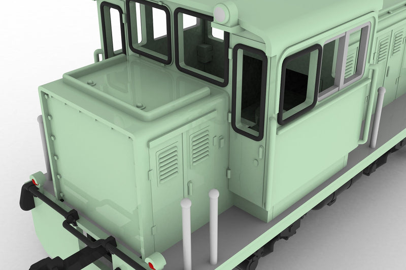 Plum Pequena Locomotiva Convexa Tipo Verde 1/80 Kit Modelo JAPÃO OFICIAL