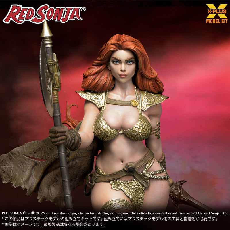 X-PLUS Hyborian Age Red Sonja 1/8 Model Kit OFICIAL DE JAPÓN