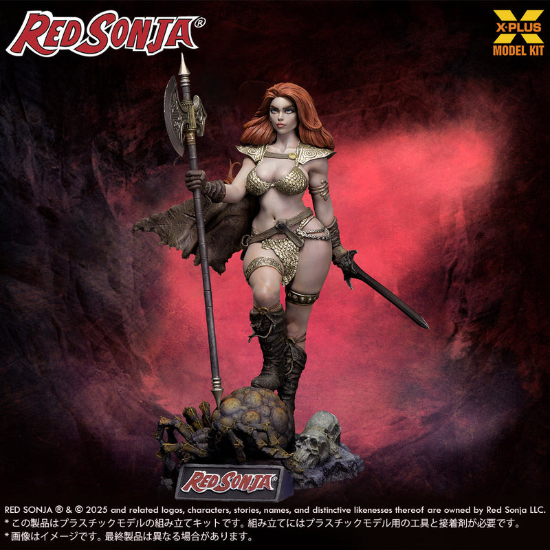X-PLUS Hyborian Age Red Sonja 1/8 Model Kit OFICIAL DE JAPÓN