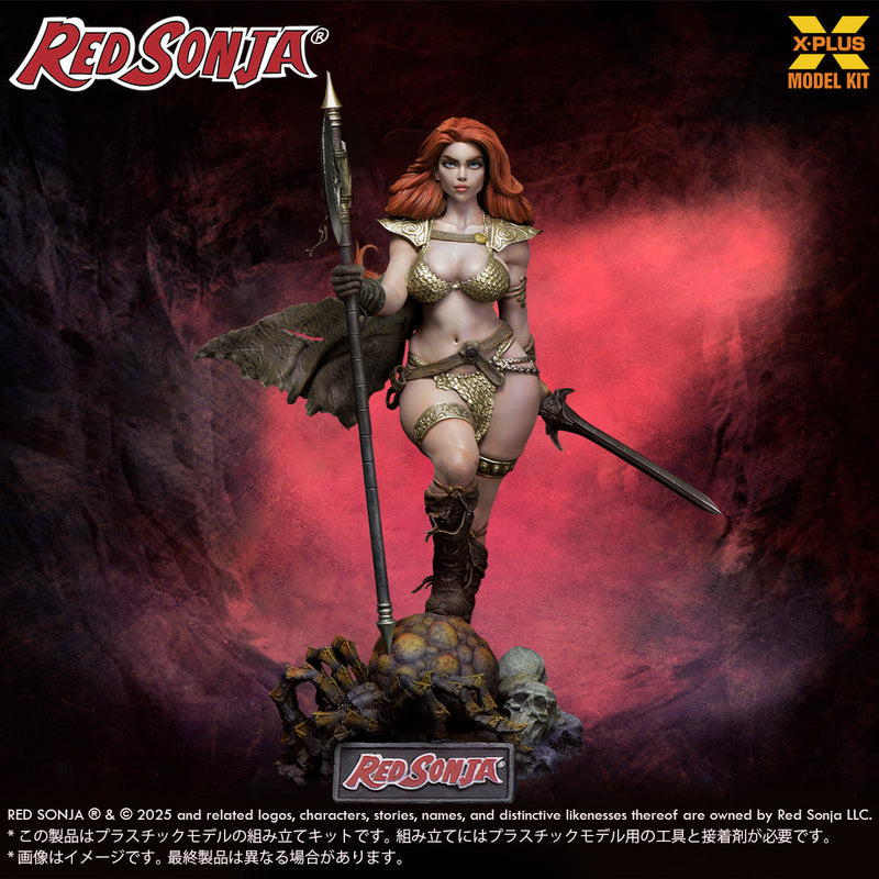X-PLUS Hyborian Age Red Sonja 1/8 Model Kit OFICIAL DE JAPÓN