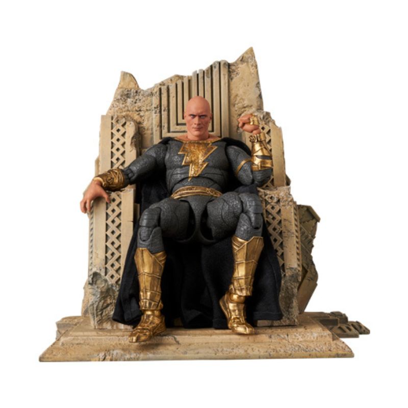 Medicom Toy MAFEX No.286 Black Adam Gold Suit Action Figure JAPAN OFFICIAL