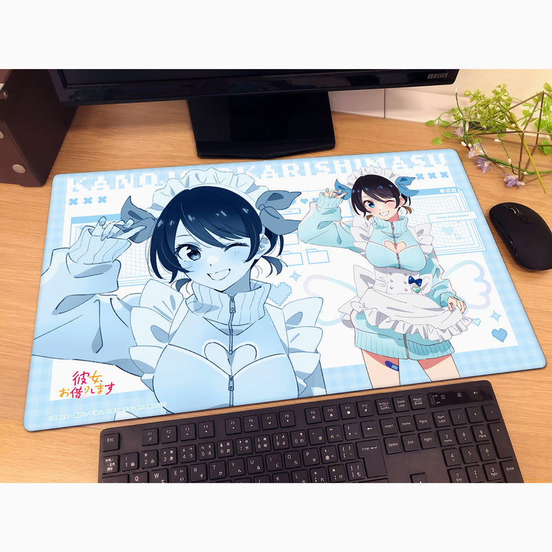 Rent-A-Girlfriend New Illustration Rubber Mat Ruka Sarashina Tracksuit Maid