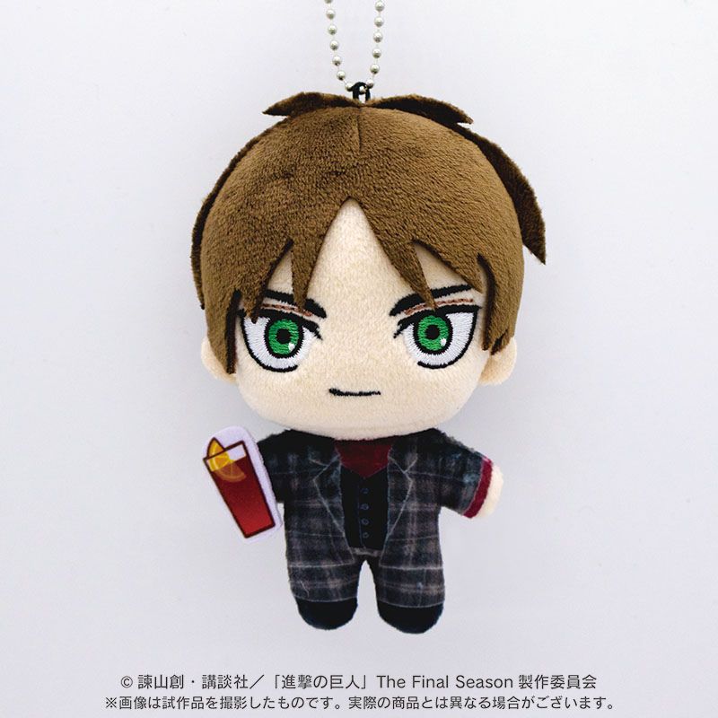 DMM Pokecco Attack on Titan Eren Yeager Plush Mascot JAPAN OFFICIAL
