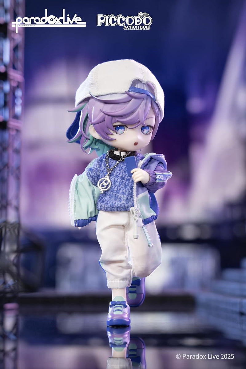 GENESIS PICCODO ACTION DOLL x Paradox Live Kanata Yatonokami Chibi Doll JAPAN