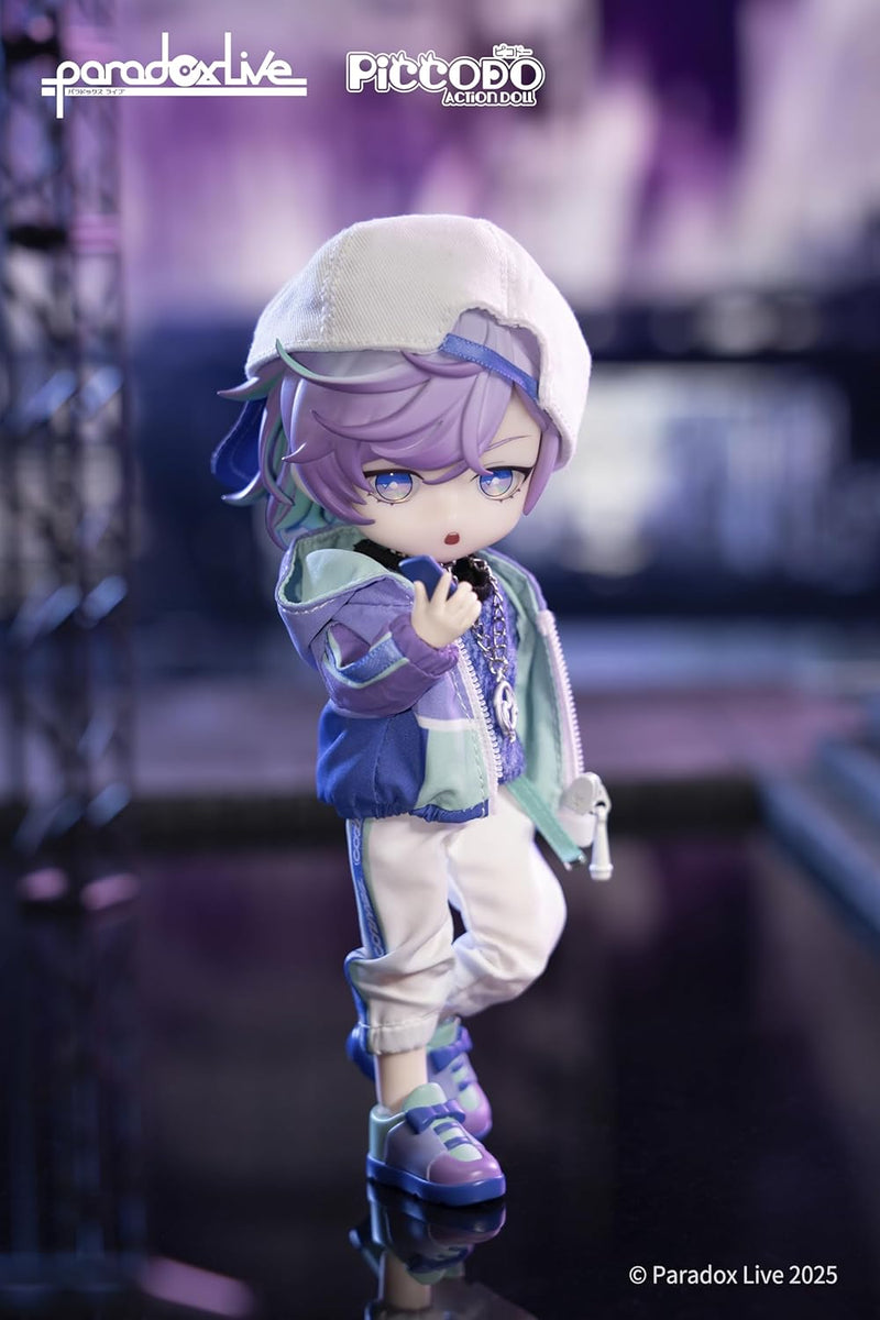 GENESIS PICCODO ACTION DOLL x Paradox Live Kanata Yatonokami Chibi Doll JAPAN