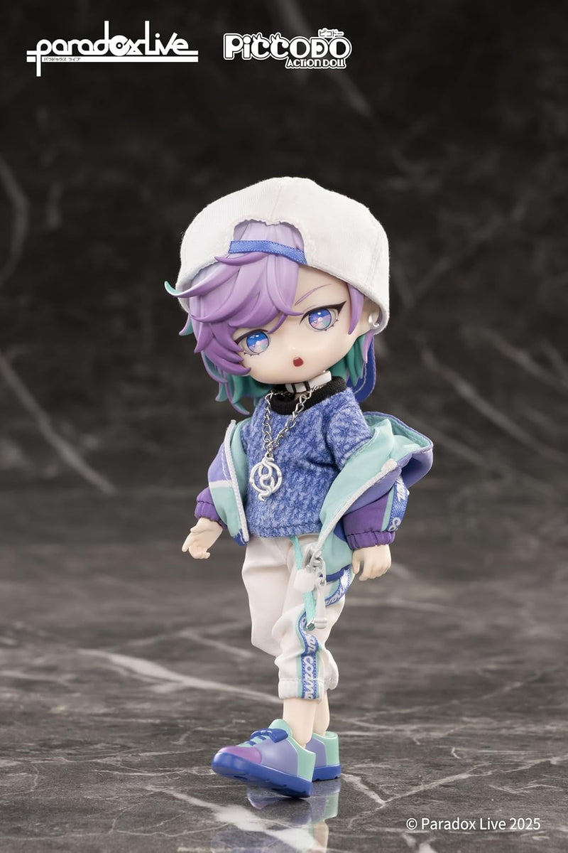 GENESIS PICCODO ACTION DOLL x Paradox Live Kanata Yatonokami Chibi Doll JAPAN