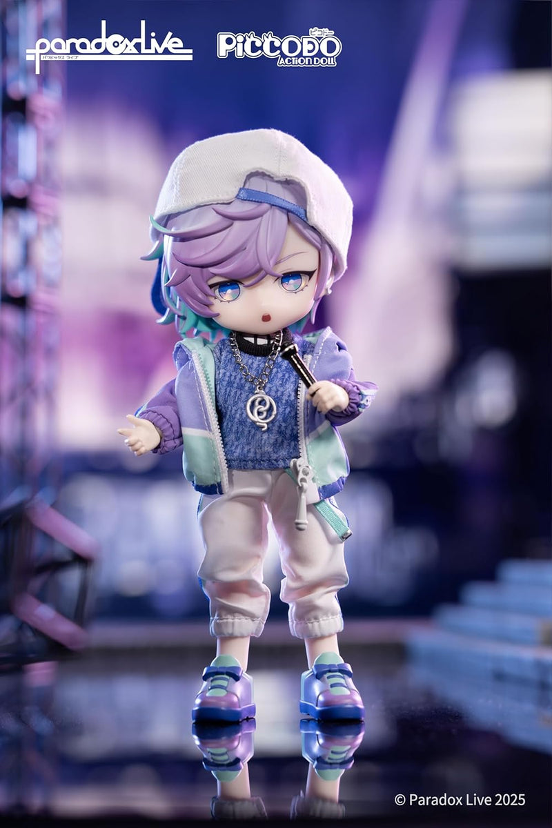 GENESIS PICCODO ACTION DOLL x Paradox Live Kanata Yatonokami Chibi Doll JAPAN