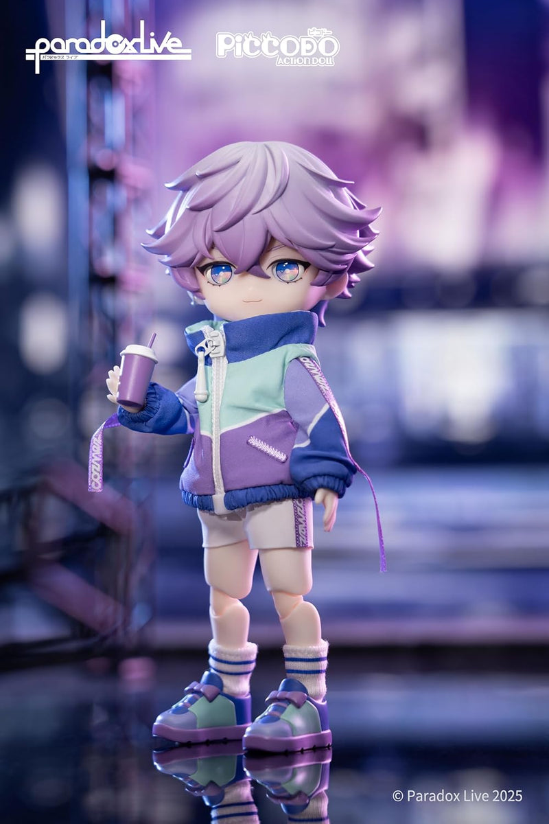 GENESIS PICCODO ACTION DOLL x Paradox Live Nayuta Yatonokami Chibi Doll JAPAN