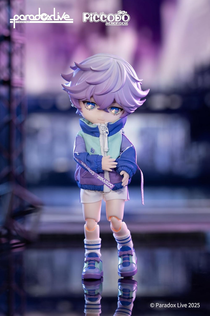 GENESIS PICCODO ACTION DOLL x Paradox Live Nayuta Yatonokami Chibi Doll JAPAN