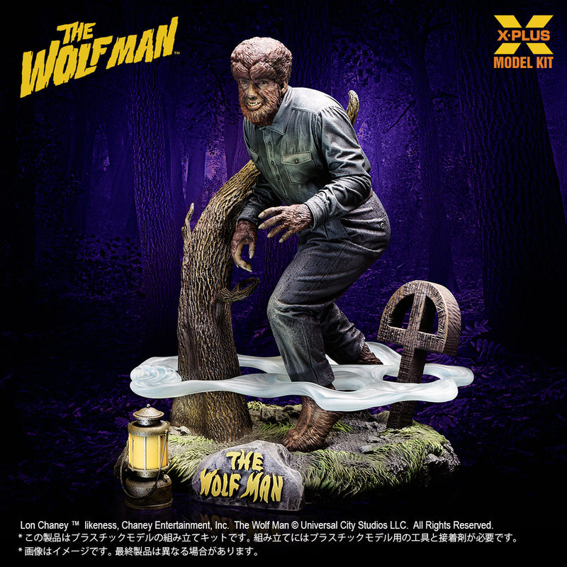 X-PLUS Lon Chaney Jr. en tant que The Wolf Man 1/8 Model Kit JAPON OFFICIEL