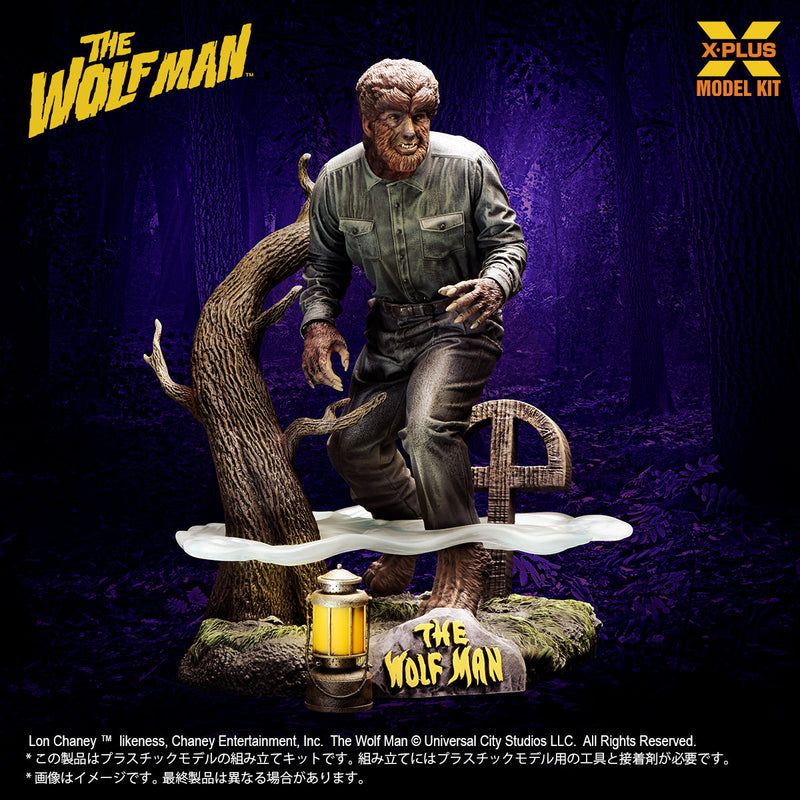 X-PLUS Lon Chaney Jr. en tant que The Wolf Man 1/8 Model Kit JAPON OFFICIEL
