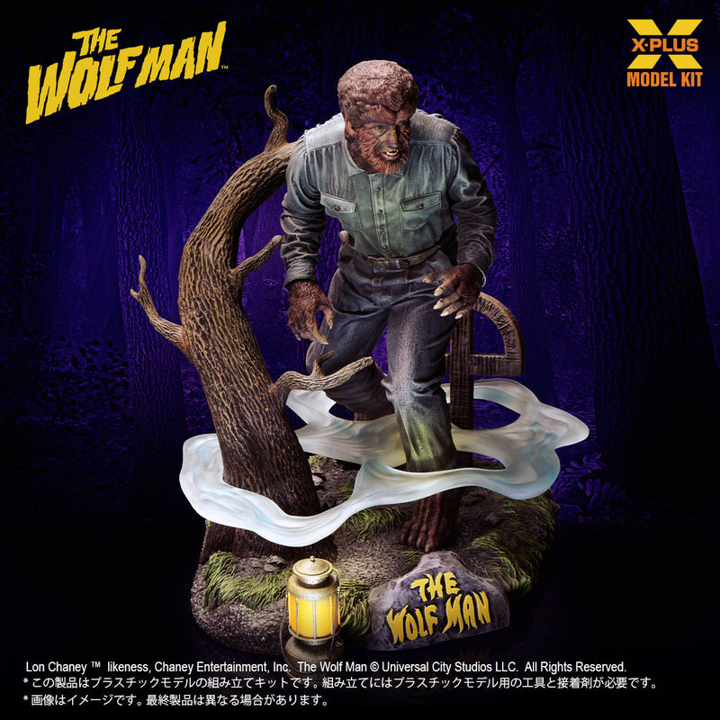 X-PLUS Lon Chaney Jr. en tant que The Wolf Man 1/8 Model Kit JAPON OFFICIEL
