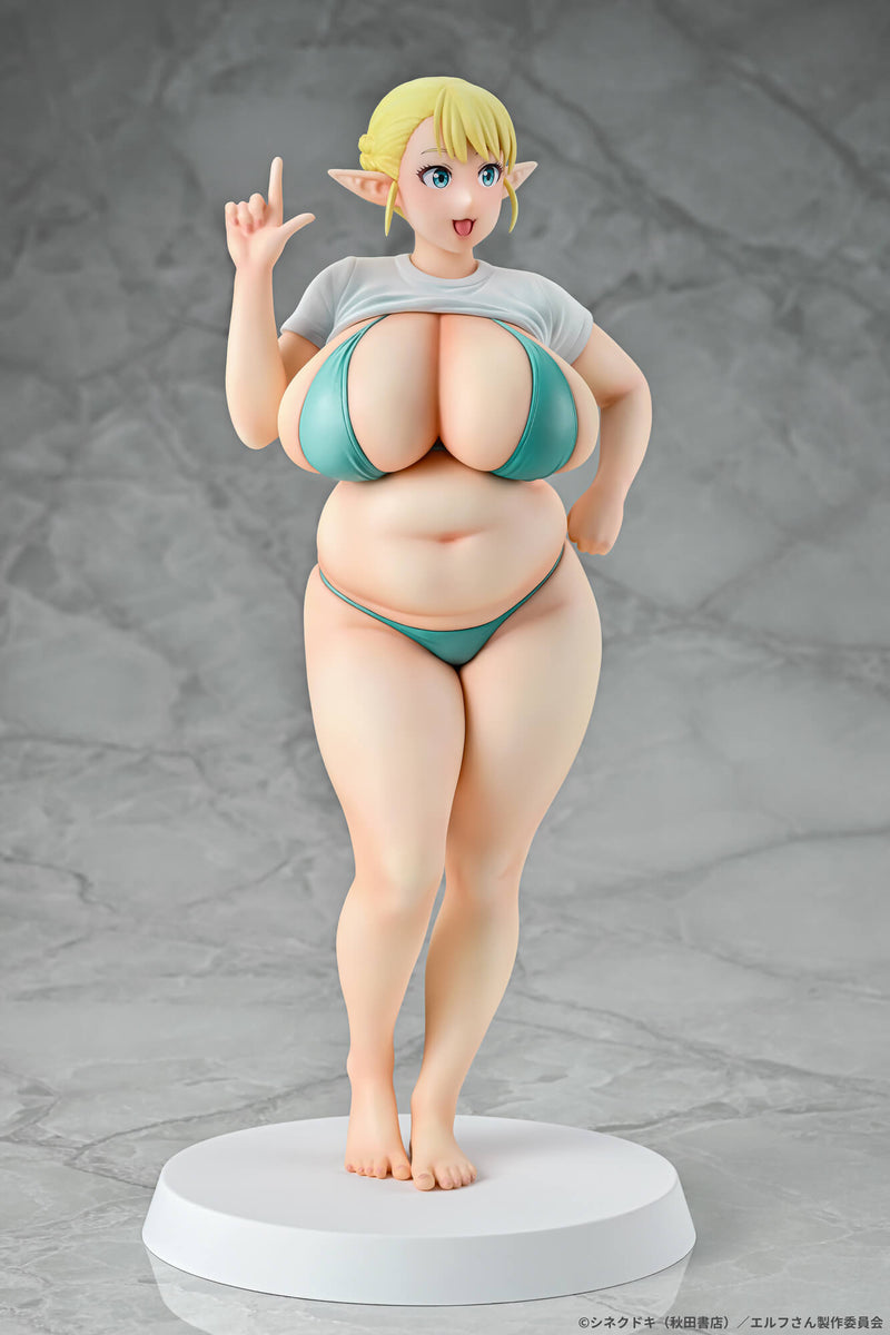 Q-six Elf San Wa Yaserarenai. Erufu 1/7 Figure JAPAN OFFICIAL