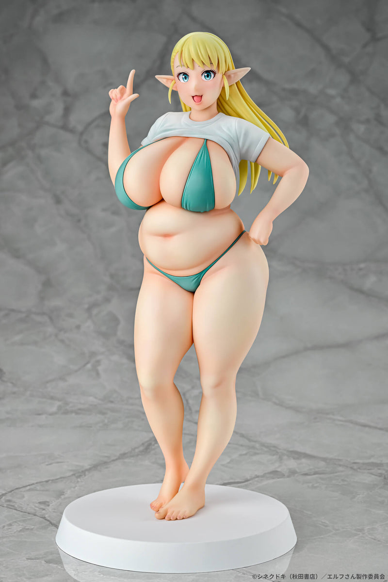 Q-six Elf San Wa Yaserarenai. Erufu 1/7 Figure JAPAN OFFICIAL