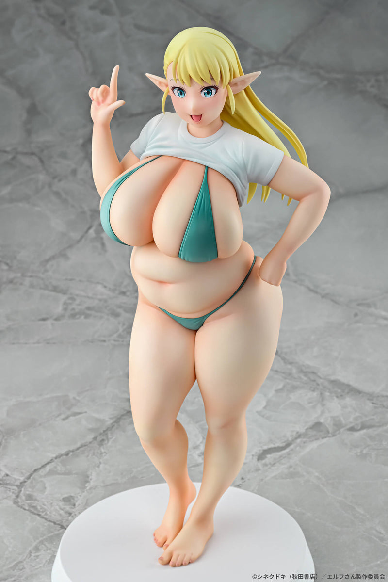 Q-six Elf San Wa Yaserarenai. Erufu 1/7 Figure JAPAN OFFICIAL