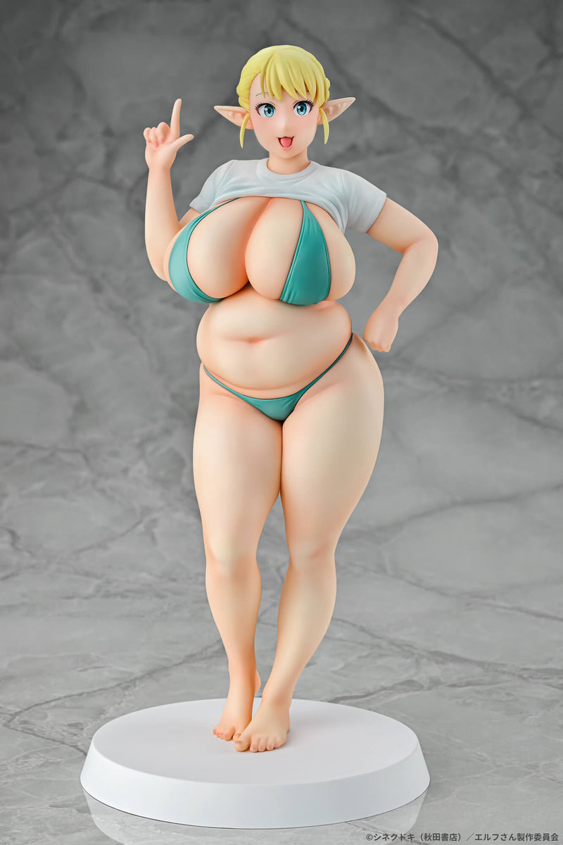 Q-six Elf San Wa Yaserarenai. Erufu 1/7 Figure JAPAN OFFICIAL