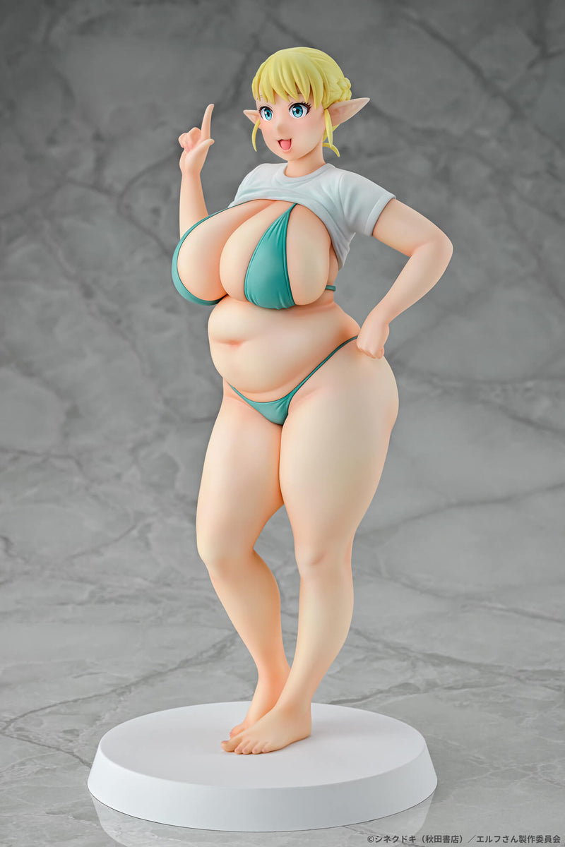 Q-six Elf San Wa Yaserarenai. Erufu 1/7 Figure JAPAN OFFICIAL