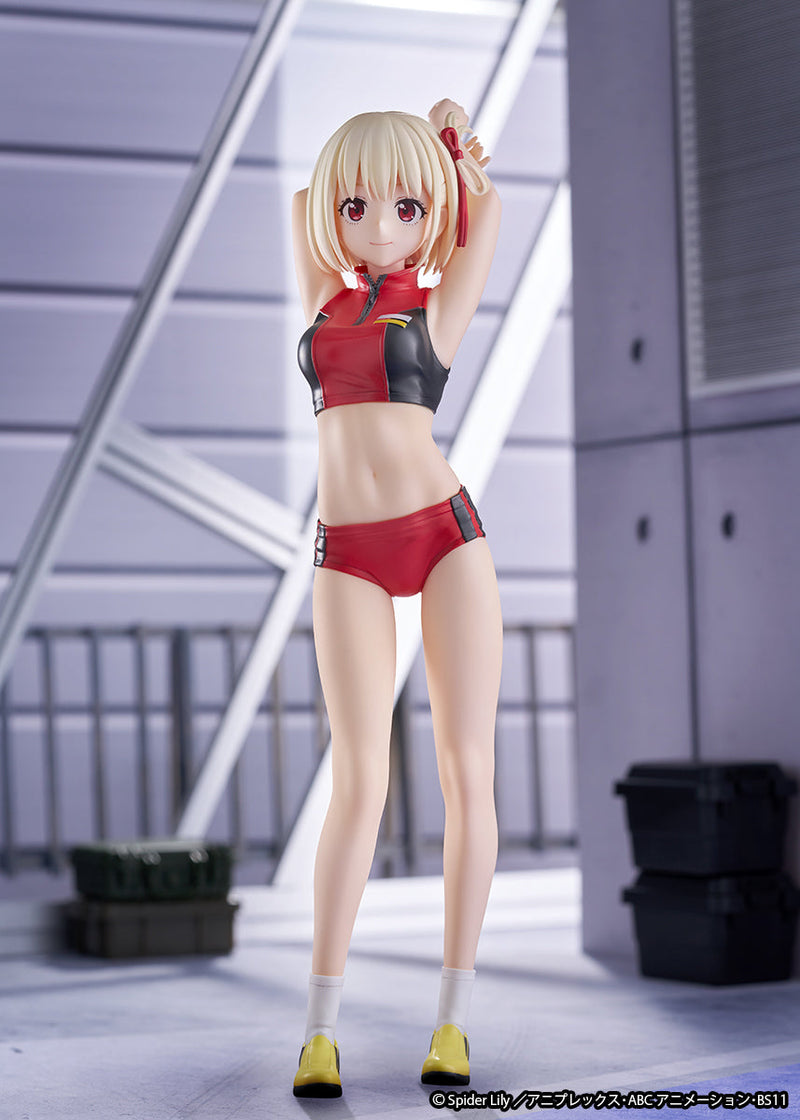 ques Q Lycoris Recoil Chisato Nishikigi Training Wear 1/7 Figura JAPÃO OFICIAL
