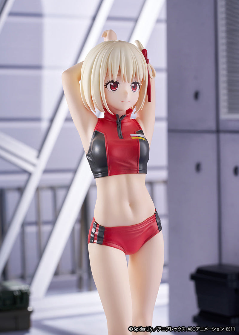 ques Q Lycoris Recoil Chisato Nishikigi Training Wear 1/7 Figura JAPÃO OFICIAL