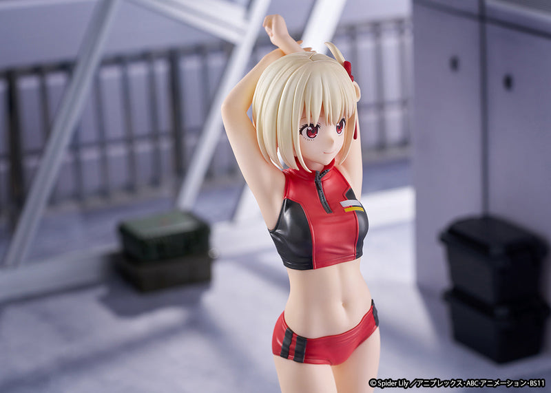 ques Q Lycoris Recoil Chisato Nishikigi Training Wear 1/7 Figura JAPÃO OFICIAL