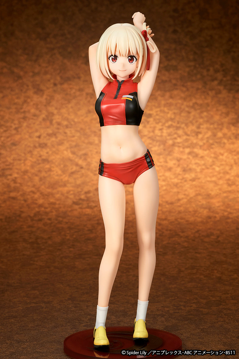 ques Q Lycoris Recoil Chisato Nishikigi Training Wear 1/7 Figura JAPÃO OFICIAL