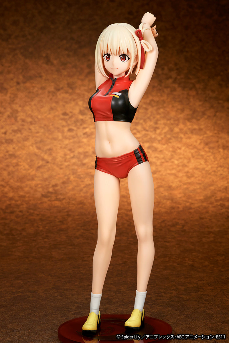 ques Q Lycoris Recoil Chisato Nishikigi Training Wear 1/7 Figura JAPÃO OFICIAL