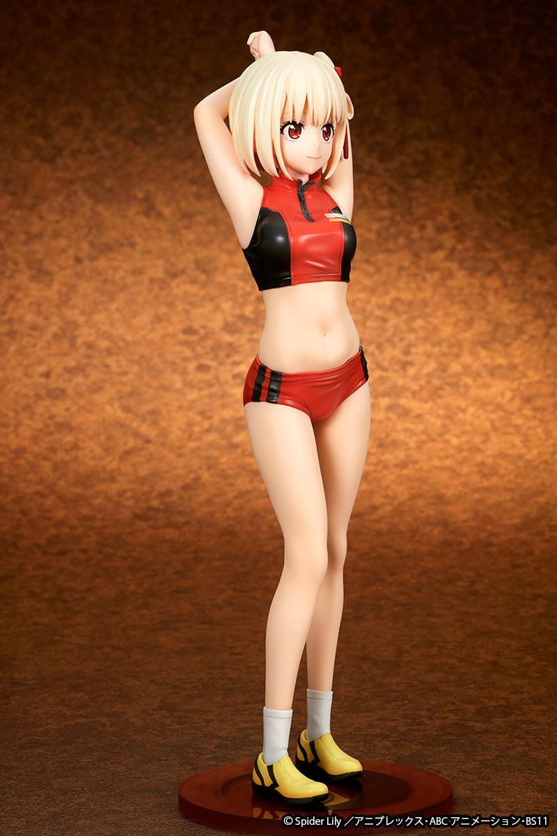 ques Q Lycoris Recoil Chisato Nishikigi Training Wear 1/7 Figura JAPÃO OFICIAL