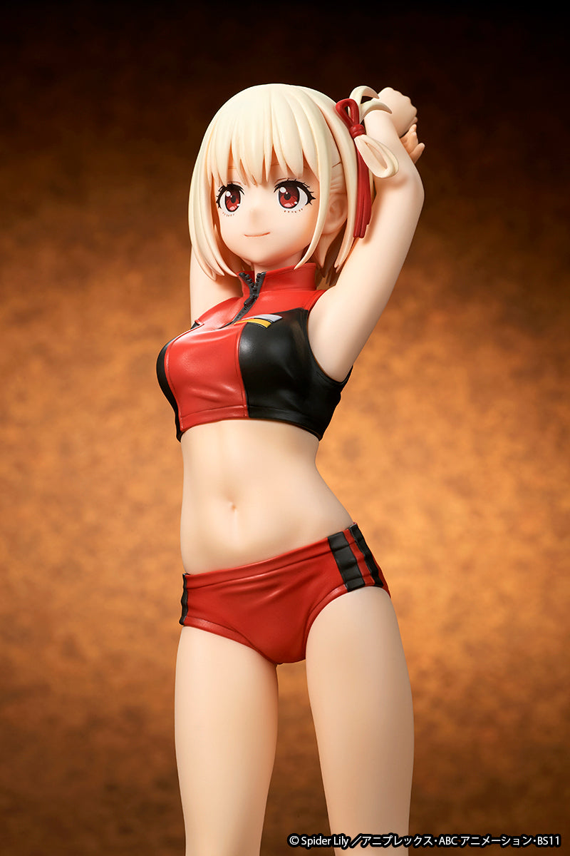 ques Q Lycoris Recoil Chisato Nishikigi Training Wear 1/7 Figura JAPÃO OFICIAL