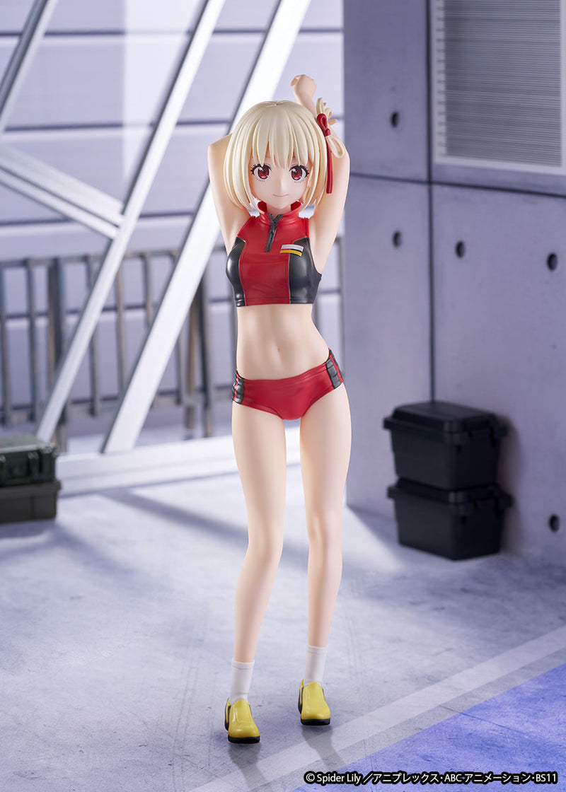 ques Q Lycoris Recoil Chisato Nishikigi Training Wear 1/7 Figura JAPÃO OFICIAL