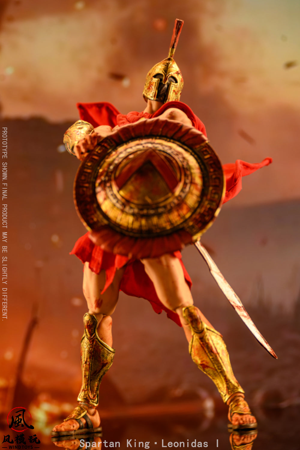 WIND TOYS Spartan King Leonidas 1 Damaged Edition 1/12 Action