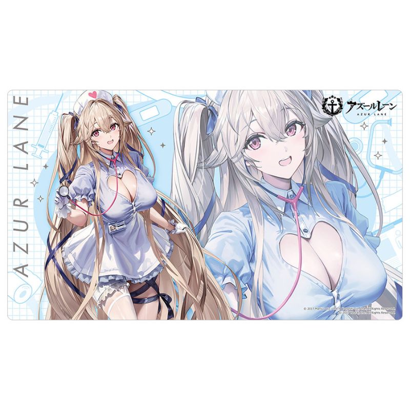 Curtain Damashii Azur Lane Anchorage Nurse New Illustration Rubber Mat JAPAN