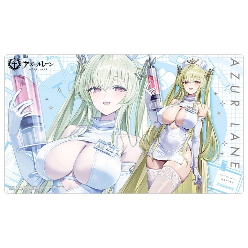 Curtain Damashii Azur Lane Napoli Nurse New Illustration Rubber Mat JAPAN