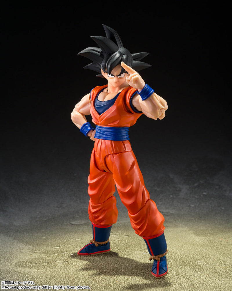 BANDAI S.H.Figuarts Dragon Ball Z Son Goku Figura de ação Saiyan de bom coração