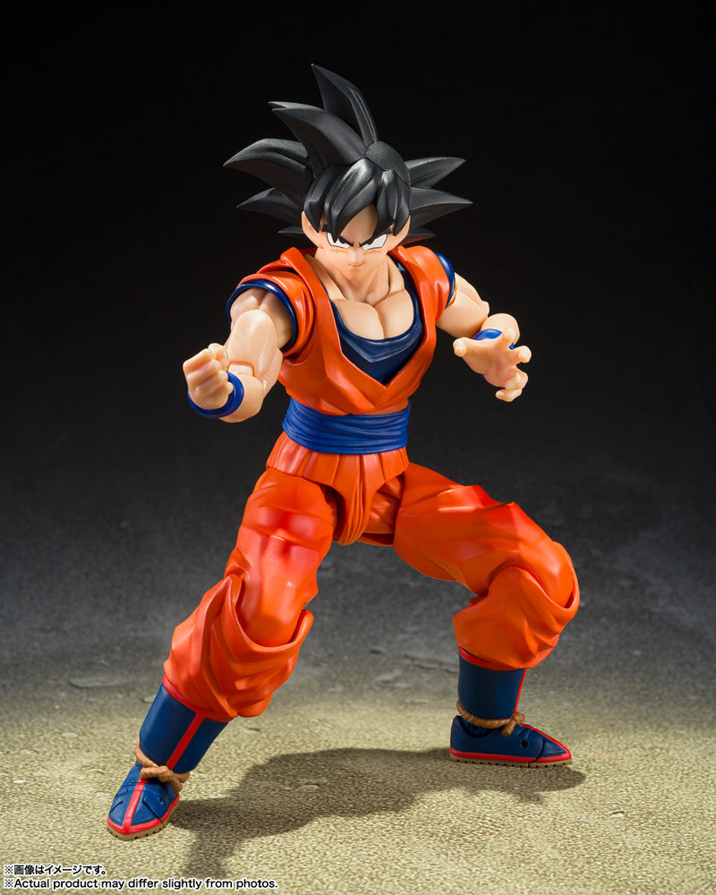 BANDAI S.H.Figuarts Dragon Ball Z Son Goku Figura de ação Saiyan de bom coração