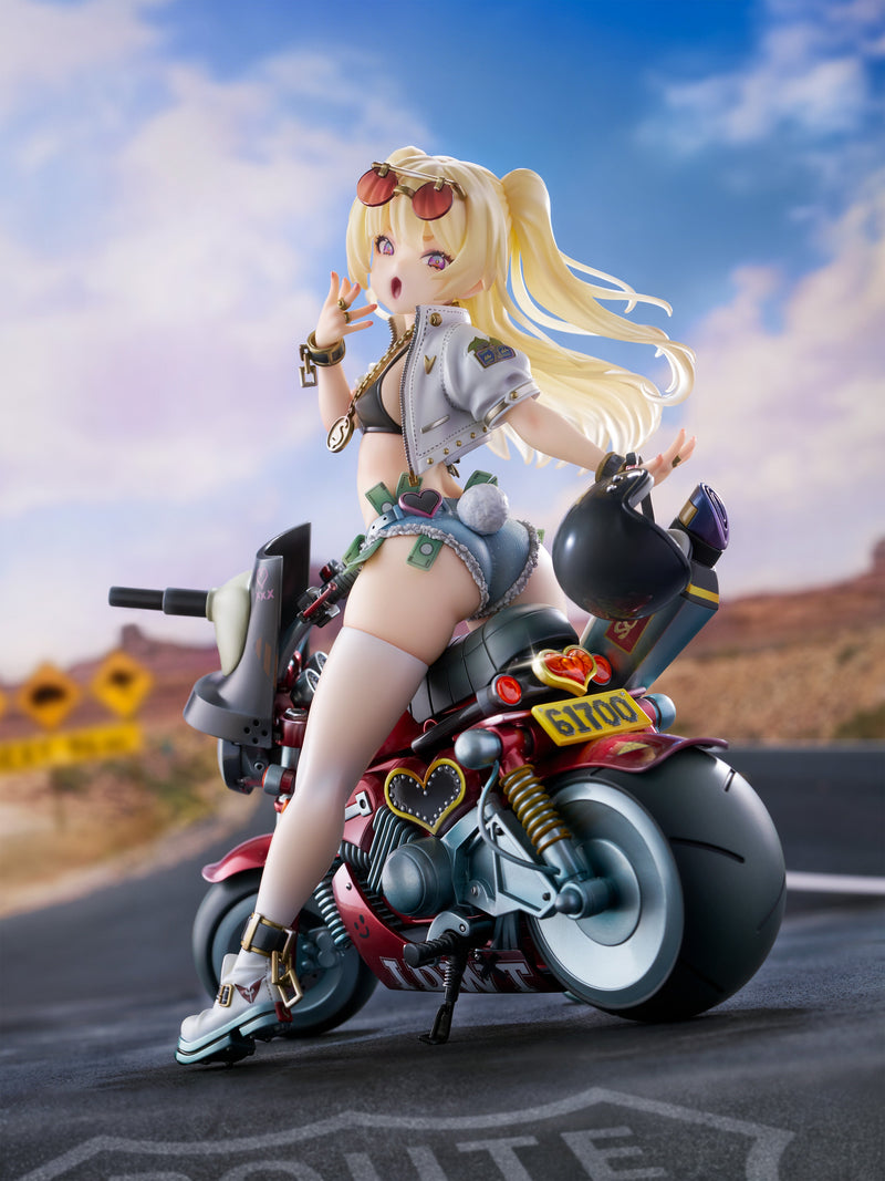 WING Azur Lane Bache Gorgeous Speed Star ver. 1/7 Figure tampak belakang motor
