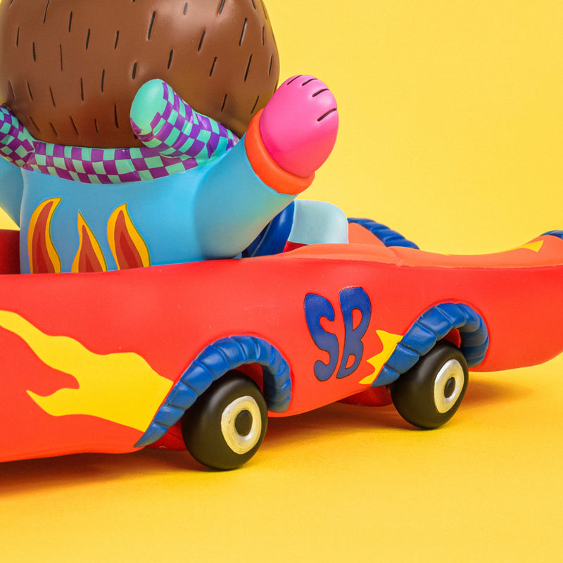 Kenelephant Sunday Bear Pink Car Figure JAPAN OFFICIAL