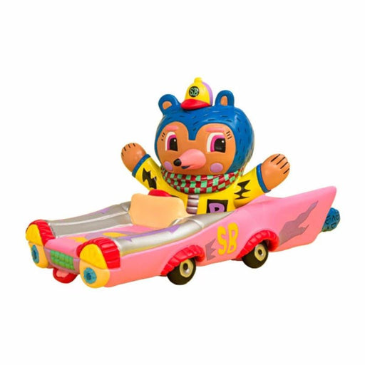 Kenelephant Sunday Bear Pink Car Figure JAPAN OFFICIAL