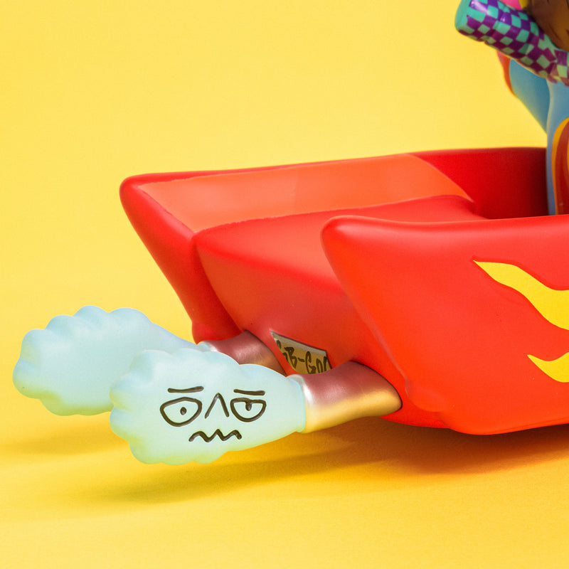 Kenelephant Sunday Bear Red Car Figure JAPAN OFFICIAL