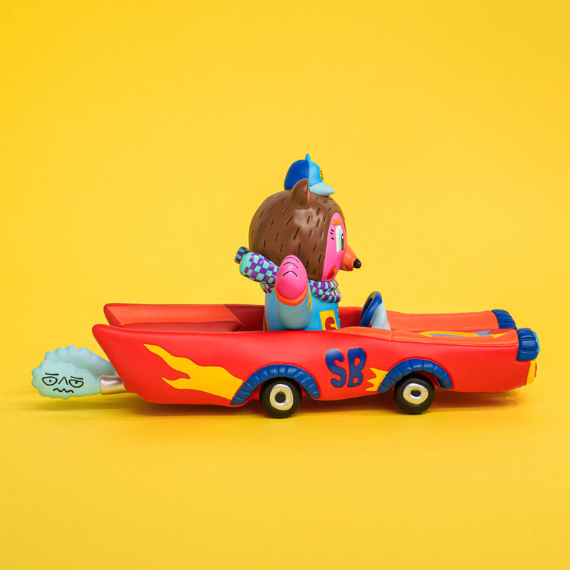 Kenelephant Sunday Bear Red Car Figure JAPAN OFFICIAL