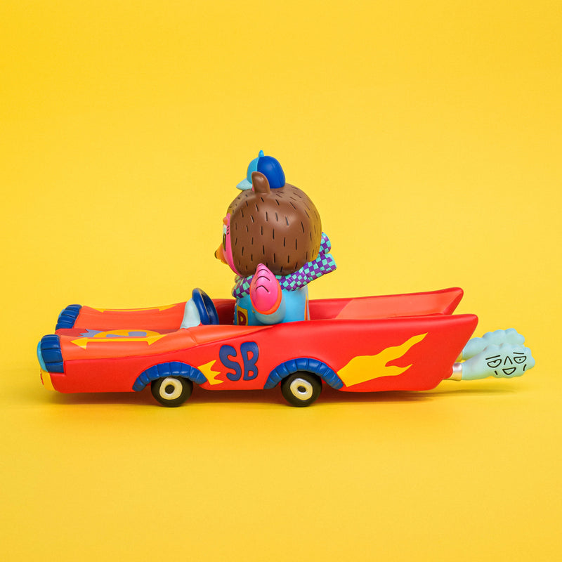Kenelephant Sunday Bear Red Car Figure JAPAN OFFICIAL