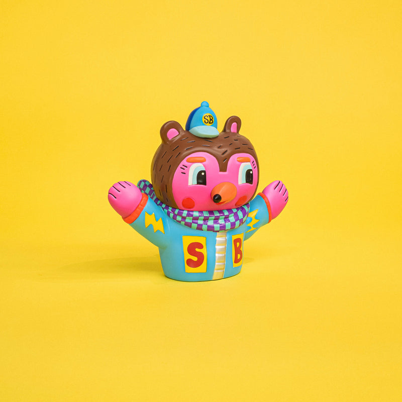 Kenelephant Sunday Bear Red Car Figure JAPAN OFFICIAL